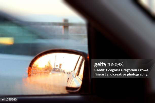 rear view mirror - gregoria gregoriou crowe fine art and creative photography stock pictures, royalty-free photos & images