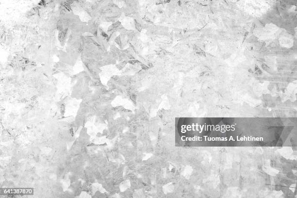 close-up of a galvanized gray zinc plate texture background in black&white. - galvanized stock pictures, royalty-free photos & images