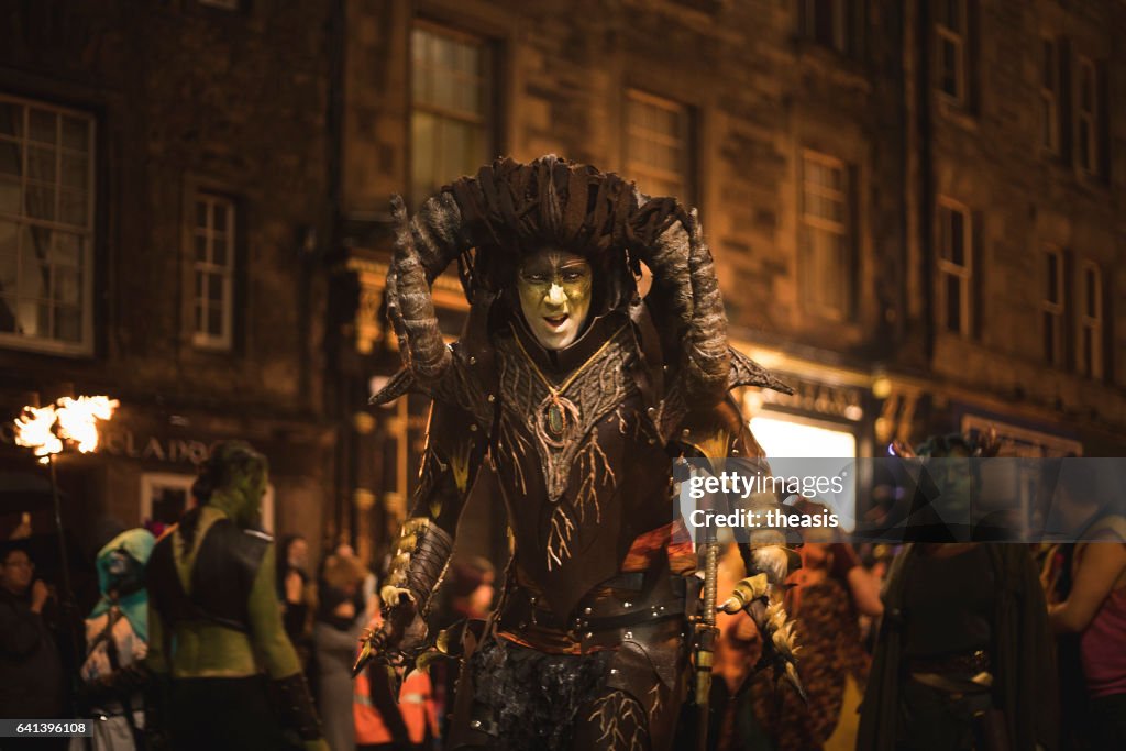 Samhuinn Fire Festival At Halloween in Edinburgh