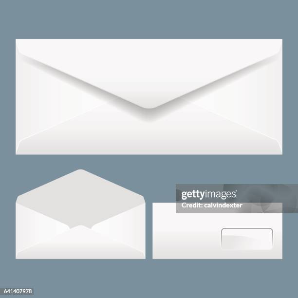 realistic envelopes - envelope stock illustrations