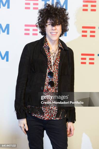 American singer LP at 67th Sanremo Music Festival press room. Sanremo , february 9, 2017