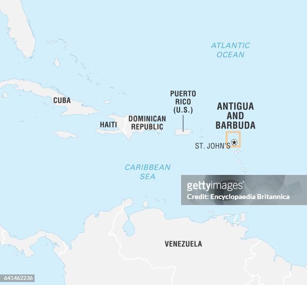 World Data Locator Map, Antigua and Barbuda.