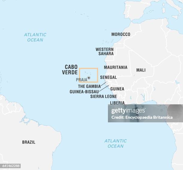 World Data Locator Map, Cabo Verde.