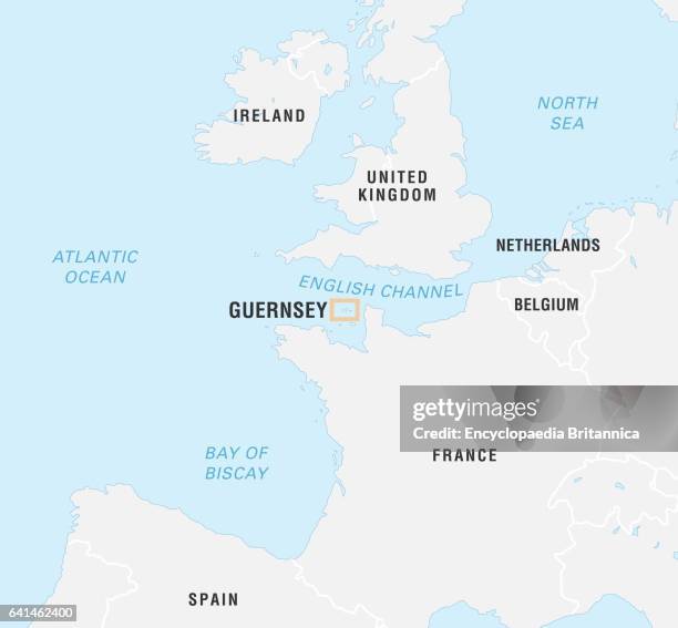 World Data Locator Map, Guernsey.