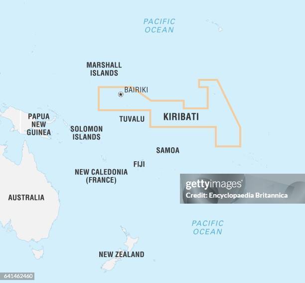 World Data Locator Map, Kiribati.