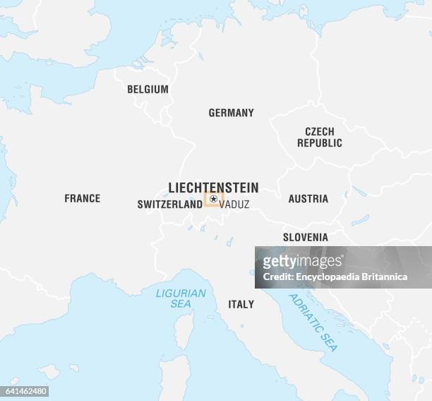 World Data Locator Map, Liechtenstein.