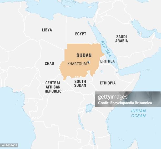 World Data Locator Map, Sudan.