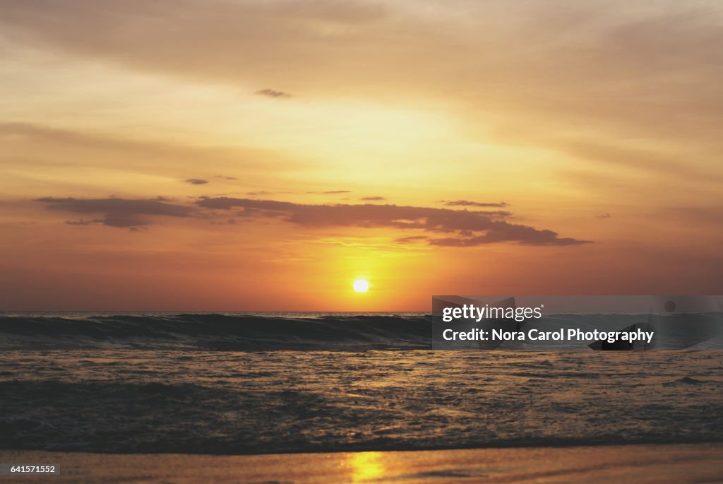 Sunset in Kota Kinabalu, Sabah Borneo, Malaysia