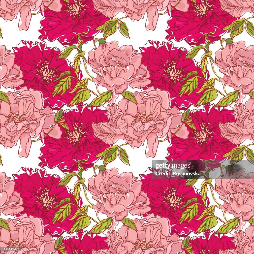 Pean Pattern Peony Pattern High-Res Vector Graphic - Getty Images