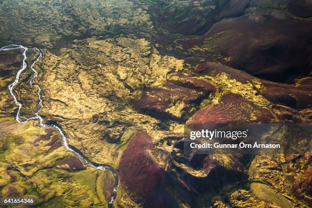 aerial view iceland - gunnar örn árnason stock-fotos und bilder