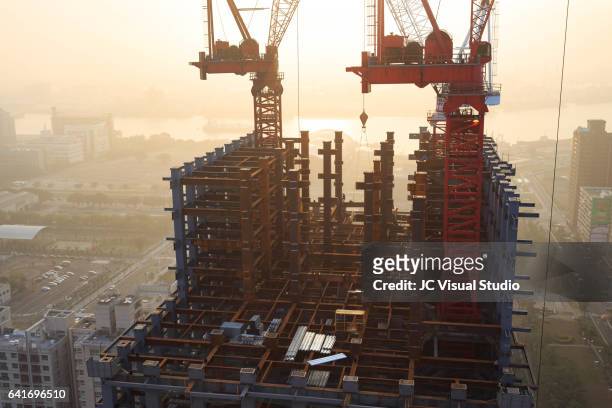 construction of building - taiwanese culture stock pictures, royalty-free photos & images