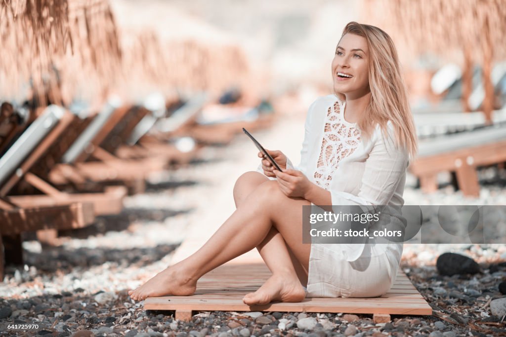 Relaxing summer day on the beach