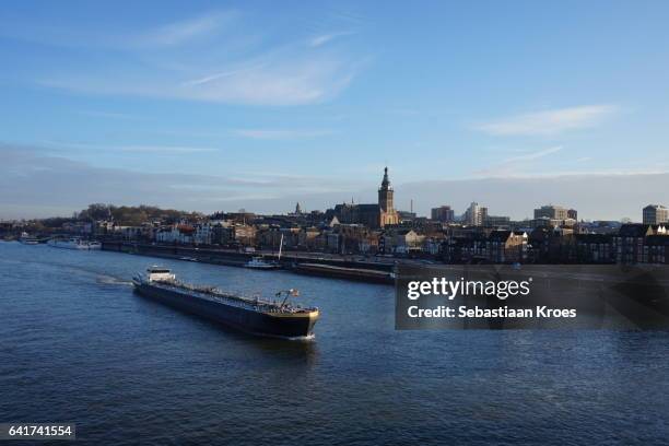 urban skyline of nijmegen, the netherlands - nijmegen stock pictures, royalty-free photos & images