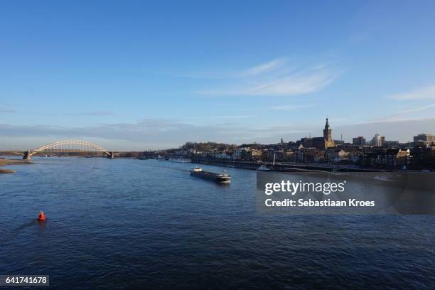 city of nijmegen, skyline and bridge, the netherlands - 1936 stock pictures, royalty-free photos & images