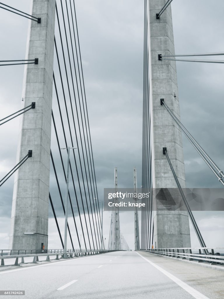Öresundsbron Oresund Bridge between Malmö Copenhagen