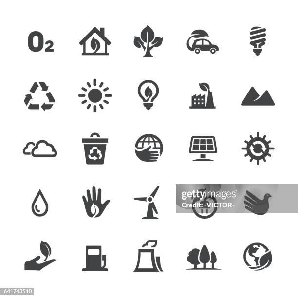 ökologie-icons - smart-serie - energiespar glühbirne stock-grafiken, -clipart, -cartoons und -symbole