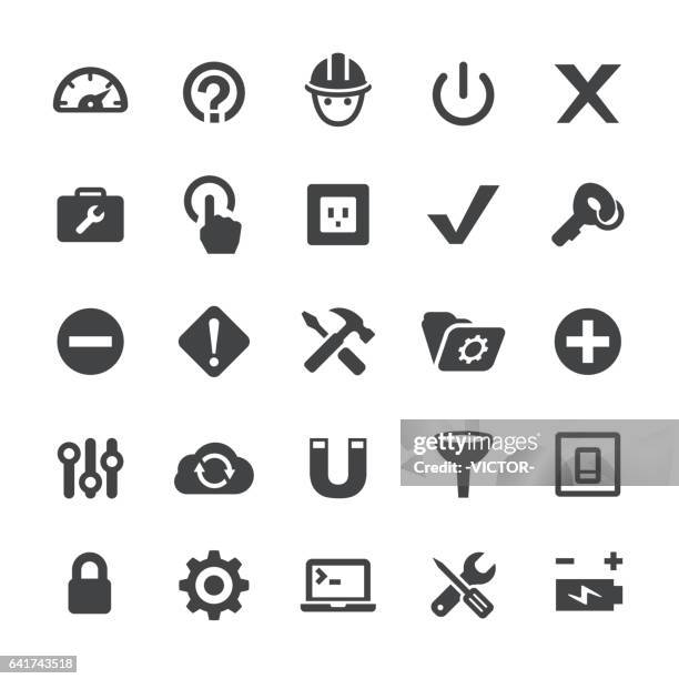 tools and settings icons - smart series - switch stock illustrations