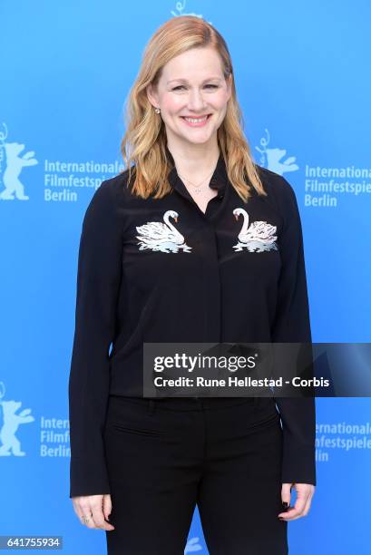 Laura Linney attends the 'The Dinner' photo call during the 67th Berlinale International Film Festival Berlin at Grand Hyatt Hotel on February 10,...