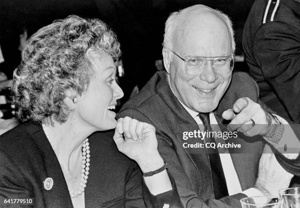 Sen. Patrick Leahy, D-Vt., and Marcelle Leahy at Record Industry Party. March 10, 1992