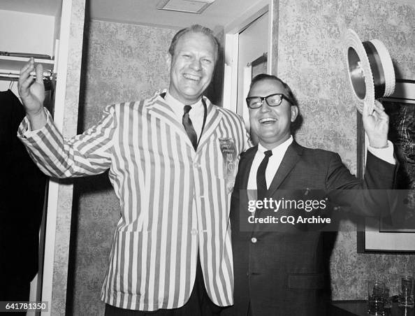 Gerald Ford and William Clay Ford Sr. laughing