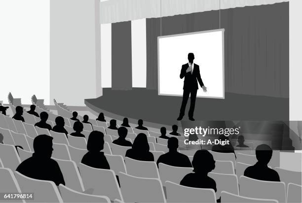 talent spricht - lecture hall stock-grafiken, -clipart, -cartoons und -symbole