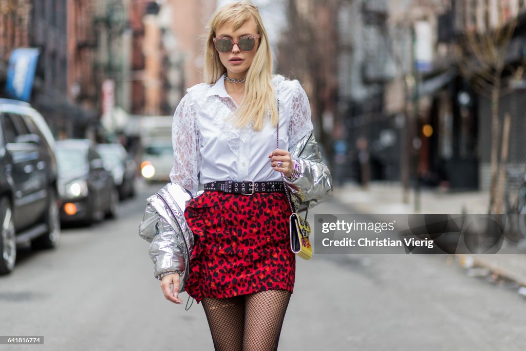 Street Style - New York Fashion Week February 2017 - Day 5