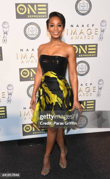 Actress Anika Noni Rose attends 48th NAACP Image Dinner at Pasadena Convention Center on February 10, 2017 in Pasadena, California.
