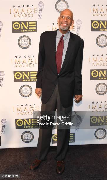 Kareem Abdul Jabbar attends 48th NAACP Image Dinner at Pasadena Convention Center on February 10, 2017 in Pasadena, California.