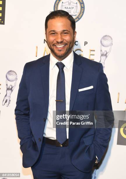 Actor Jason Dirden attends 48th NAACP Image Dinner at Pasadena Convention Center on February 10, 2017 in Pasadena, California.