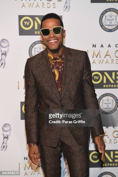 Maxwell attends 48th NAACP Image Dinner at Pasadena Convention Center on February 10, 2017 in Pasadena, California.