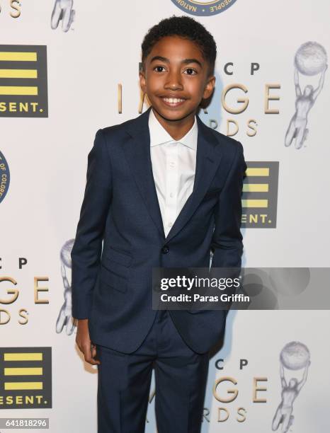 Actor Miles Brown attends 48th NAACP Image Dinner at Pasadena Convention Center on February 10, 2017 in Pasadena, California.