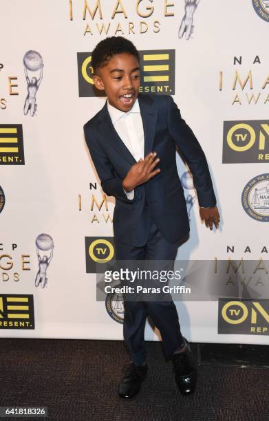 Actor Miles Brown attends 48th NAACP Image Dinner at Pasadena Convention Center on February 10, 2017 in Pasadena, California.