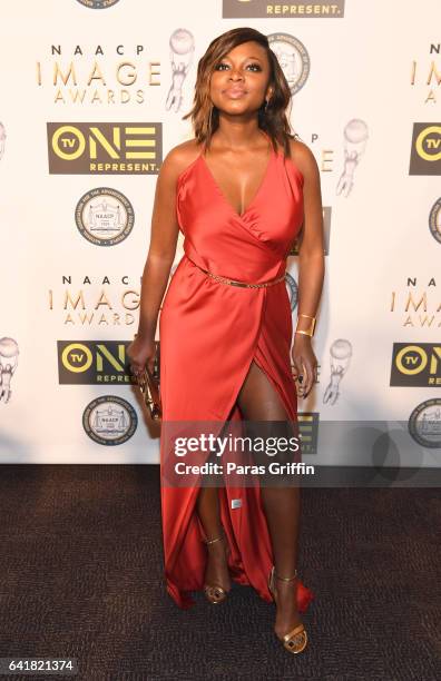 Naturi Naughton attends 48th NAACP Image Dinner at Pasadena Convention Center on February 10, 2017 in Pasadena, California.