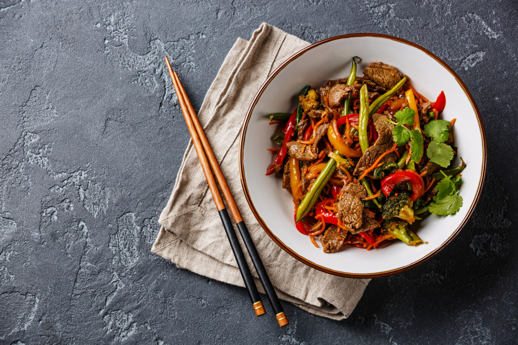 Asian cuisine beef