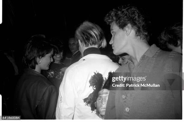 Andy Warhol Jay Johnson at the Palladium Saturday, September 14, 1985.