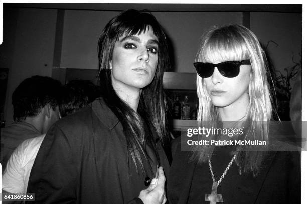Steven Meisel and Teri Toye at Area. Friday, May 18, 1984.