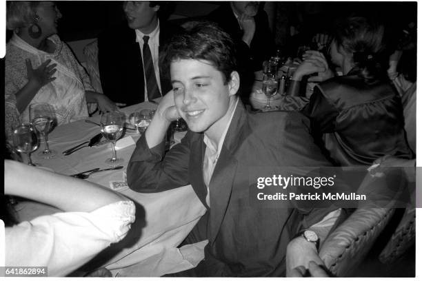 Matthew Broderick at the Horton Foote and Christopher Durang Party. At the Painted Desert. March 25, 1987.