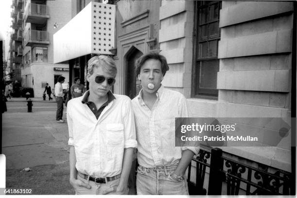 Ian Falconer and Tom Ford on 5th Avenue, outside of Patrick's apartment. Early 1980.