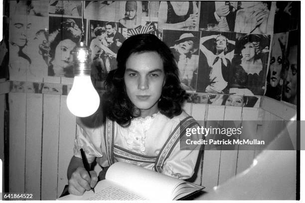 Bernard Zette as Anne Frank at Area. May 17, 1984.