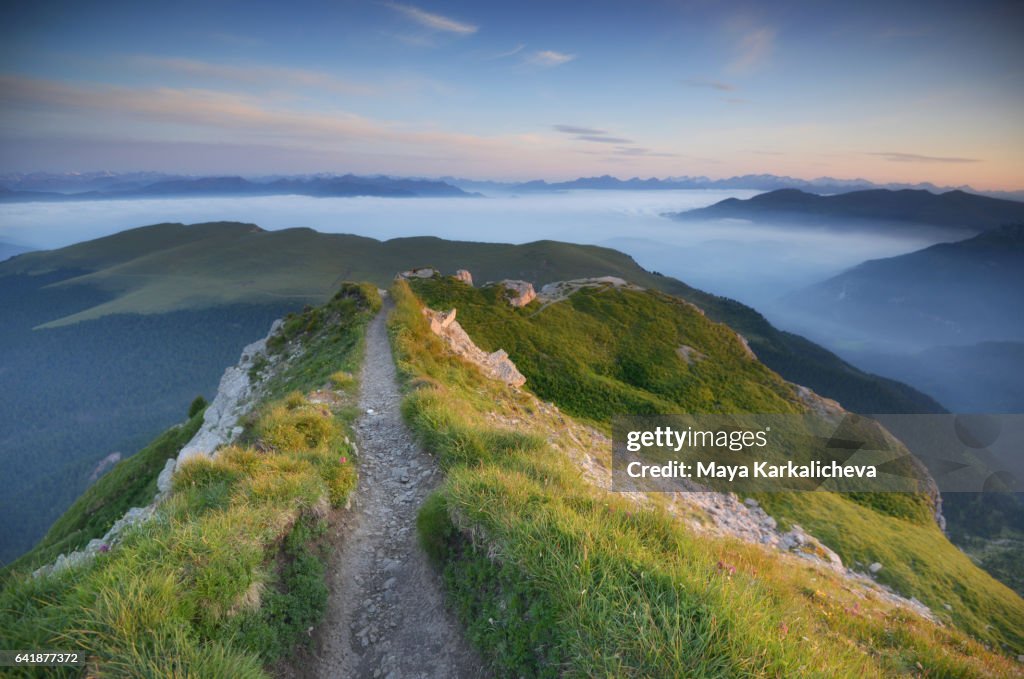Footpath in the Dolomiti