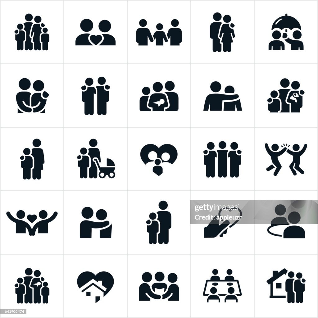 Family and Relationships Icons