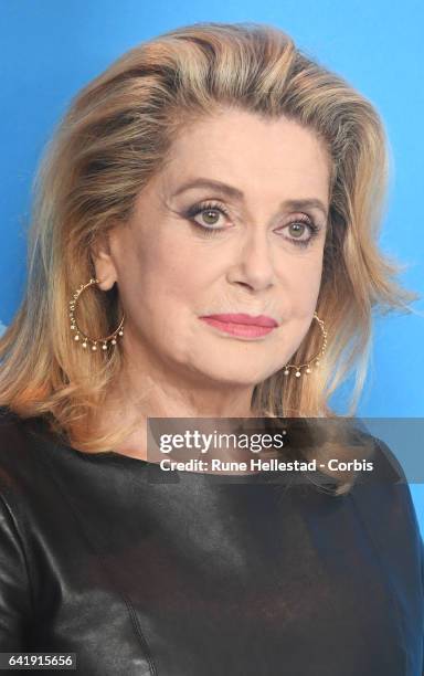 Catherine Deneuve the 'The Midwife' photo call during the 67th Berlinale International Film Festival Berlin at Grand Hyatt Hotel on February 14, 2017...