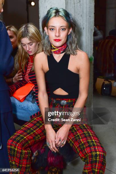 Chloe Norgaard attends the Zadig & Voltaire show during New York Fashion Week at Skylight Modern on February 13, 2017 in New York City.