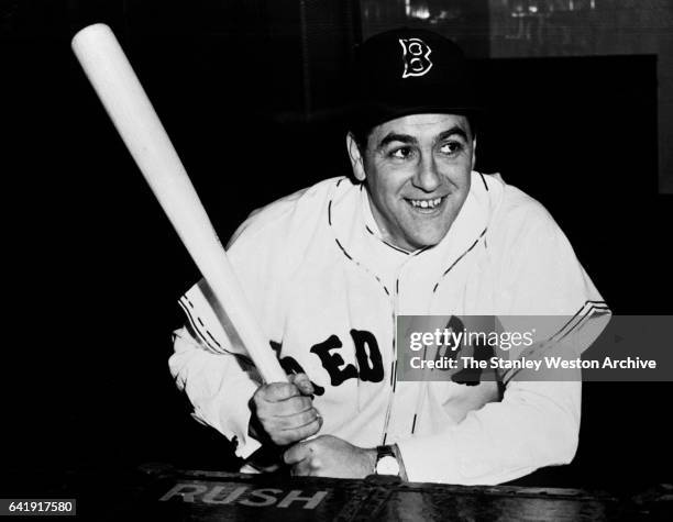 Lou Boudreau, shortstop of the Boston Red Sox, circa 1951.