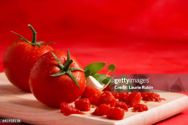 とまとページ Tomatoes with leaves on a white background 48918110 Vector Art at