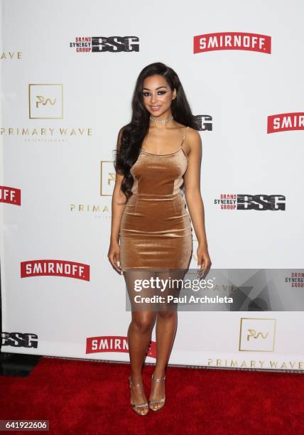 Singer Jessica Jarrell attends the Primary Wave 11th Annual pre-GRAMMY party at The London West Hollywood on February 11, 2017 in West Hollywood,...