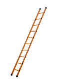 Ladder (clipping path!) isolated on white background