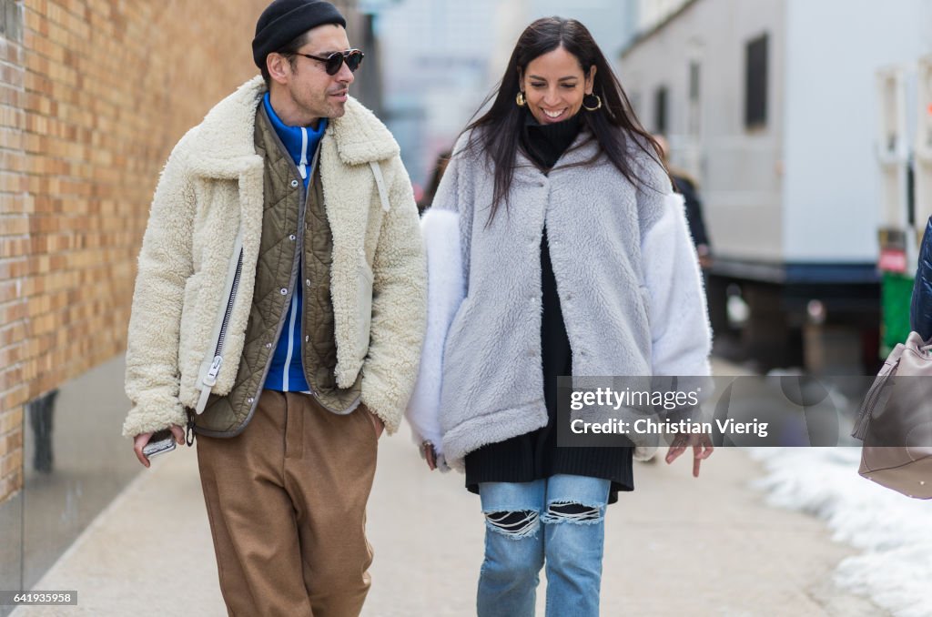 Street Style - New York Fashion Week February 2017 - Day 6