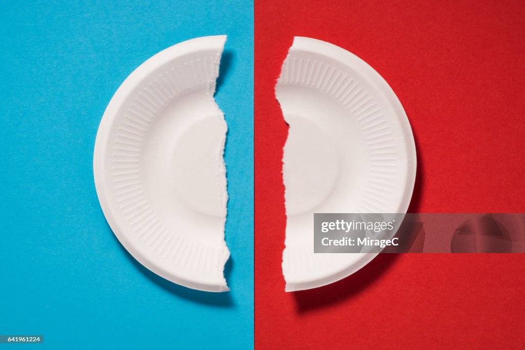 A Broken Paper Plate