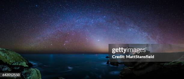 land's end at night - lands end cornwall stock pictures, royalty-free photos & images